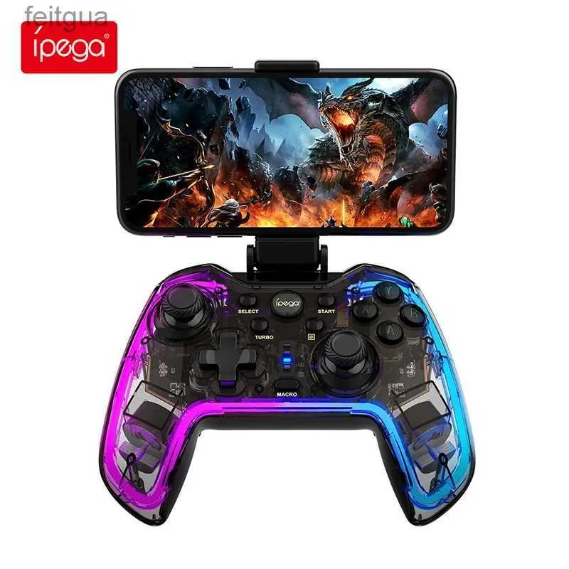 Game Controllers Joysticks Ipega PG-9238 Upgraded Game Controller For Switch Pro RGB Dazzling Gamepad for Android MFI Games Phone Handle New YQ240126