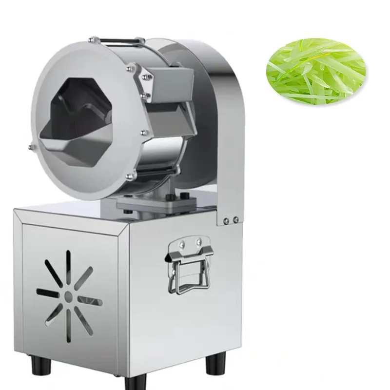 Máquina cortadora Industrial de frutas y verduras, cubo de cebolla, pepino, chile, ajo