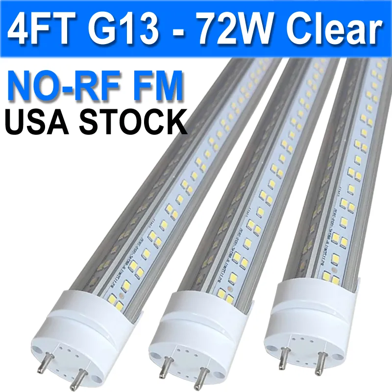 T8 72 Watt bianco freddo, lampada a tubo lineare fluorescente T8, lampadina di ricambio per lampada T8, base bi-pin G13, lampada fluorescente di ricambio, 6500K Garages usastock