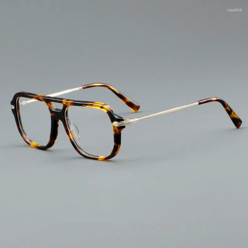 Sonnenbrille Rahmen Vintage Handgemachte Acetat Brillen Rahmen Männer Optische Brillen Top Qualität Retro Brille Frauen Spektakel