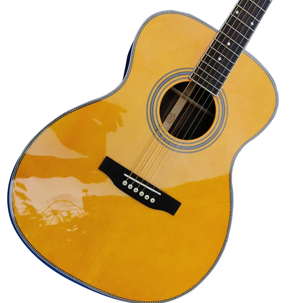 Table en épicéa massif guitare acoustique jaune type D 28 modèle 41 guitare livraison gratuite