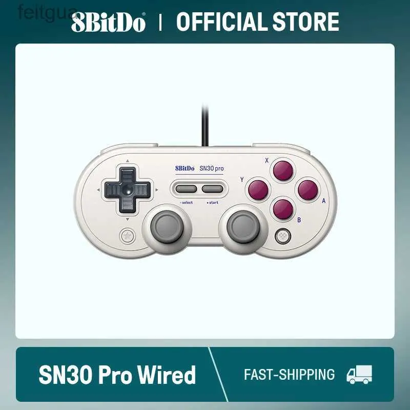 ゲームコントローラージョイスティック8ビット配線SN30スイッチウィンドウ用ラズベリーPI GクラシックYQ240126用のPro USBゲームパッド