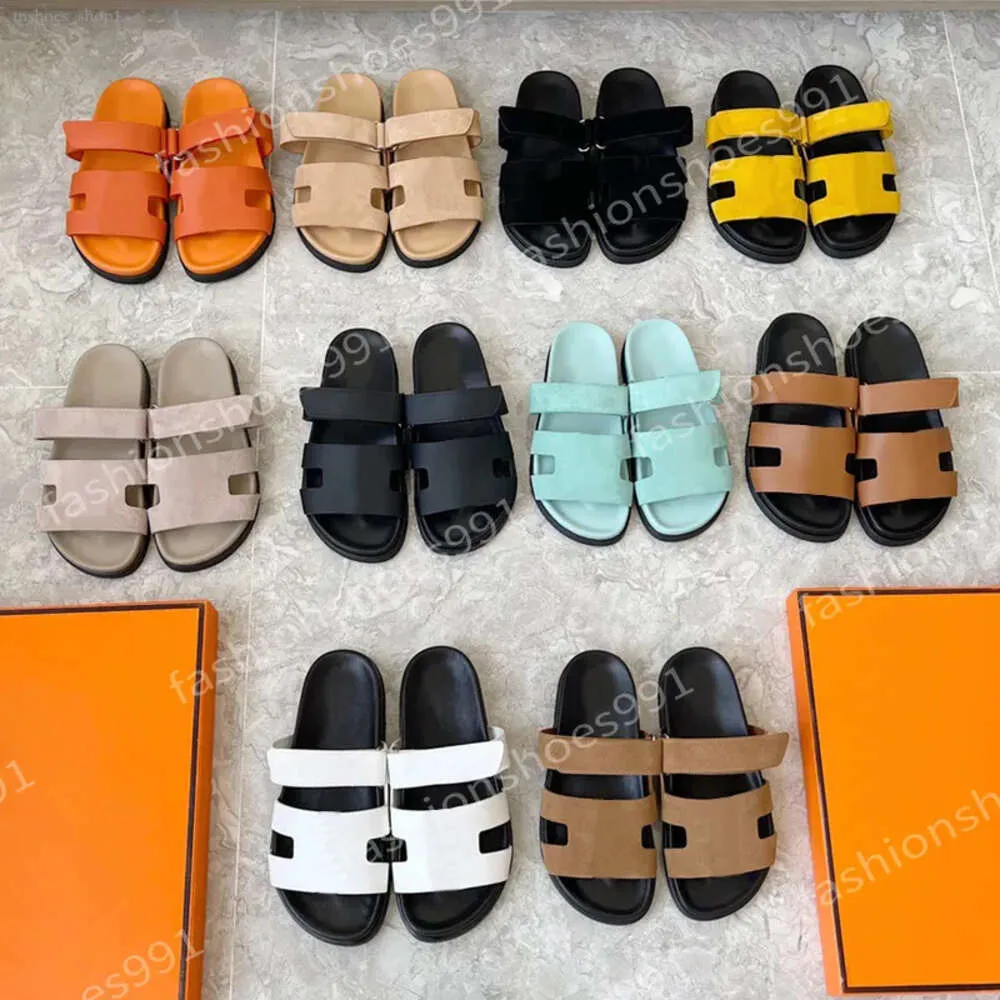 Chinelos Designer Womens Slides Plataforma Sandálias Homens Verão Sliders Sandale Sapatos Clássico Marca Casual Mulher Fora Chinelo Praia Real Couro Top Quality 10A Box