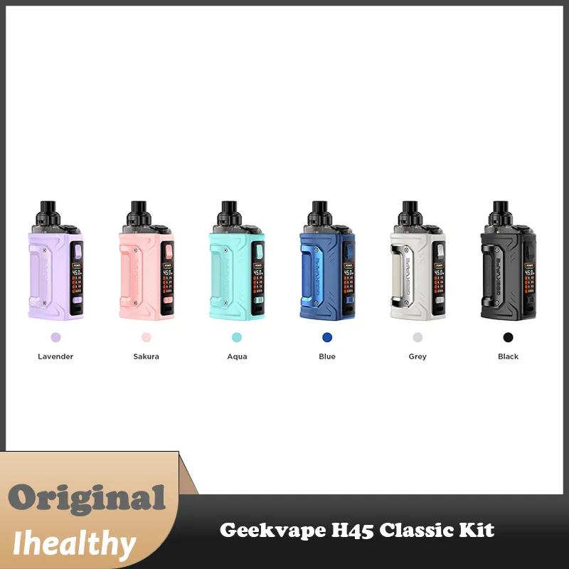 GeekVape H45 Classic（Aegis Hero 3）キットビルトイン1400MAHバッテリーH45カートリッジBシリーズコイル