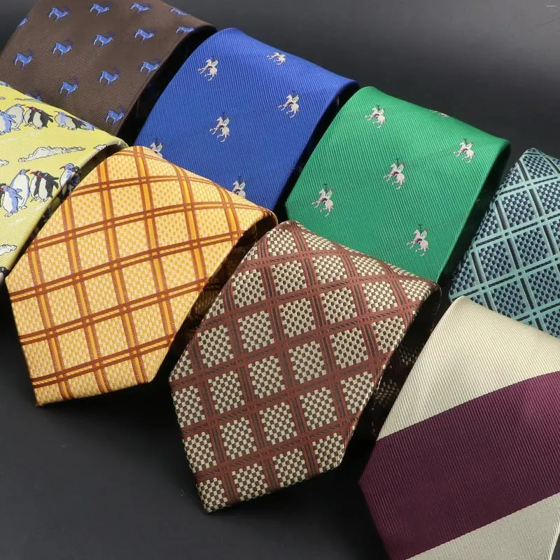 Bow Ties design męs krawat kreskówka jeleń pingwin pingwin w paski pasiasty paisley krawat impreza