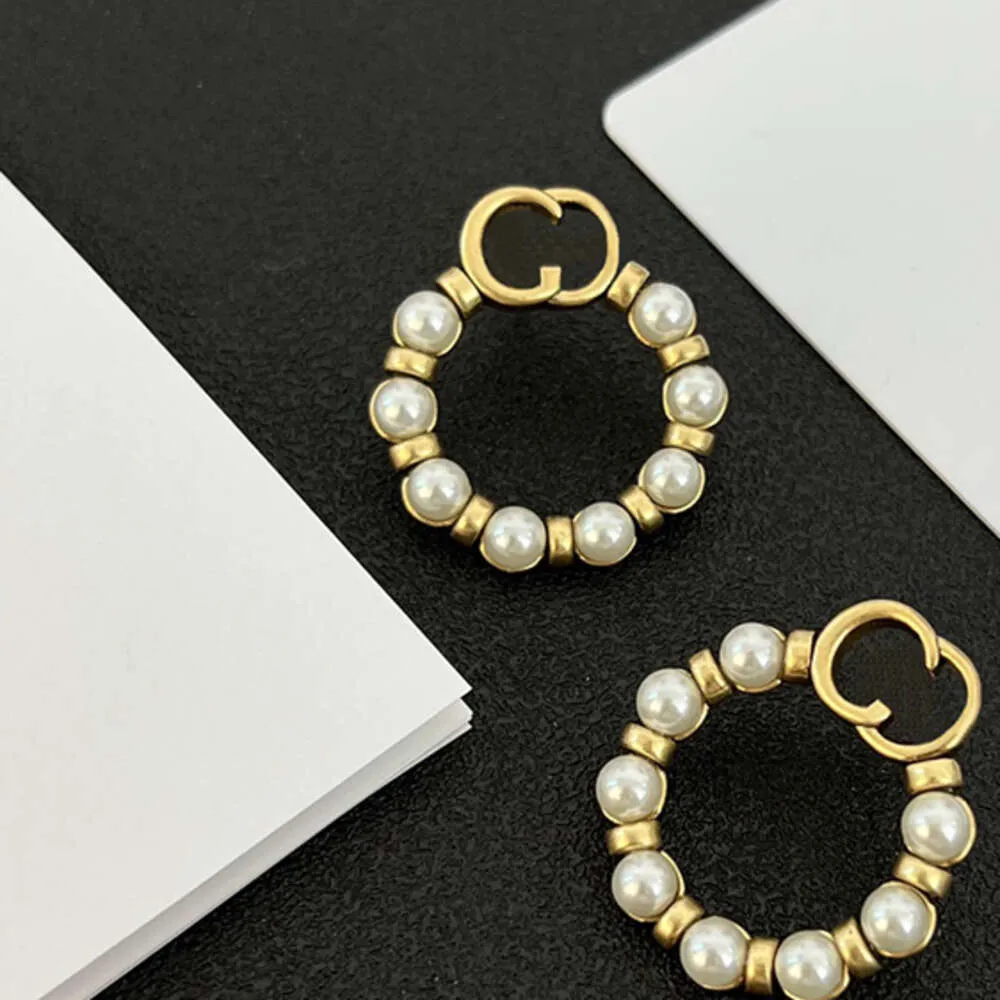 2024 Stud Luxury örhängen Designers G Letter Earring Designer Ladies Ear Studs Womens Ear Pendants Bröllop Smycken Gift Boukles örhängen för kvinnor