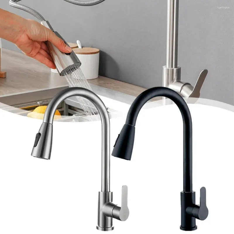 Bathroom Sink Faucets Water Tap Faucet Pull-out Stainless Steel 360° Rotation And Cold Mixer Kitchen Accessories