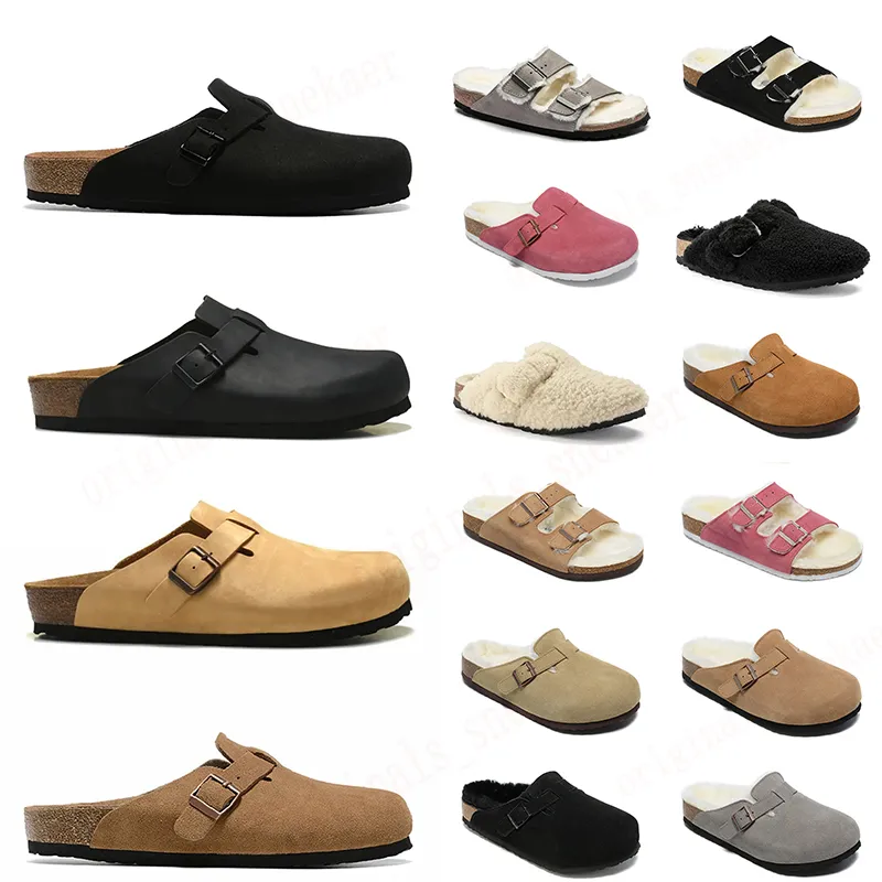 Strümpfe für Damen, Designer-Aktien, Clogs, Hausschuhe, Burkin-Aktien, Bostons Pelz-Slides, Slipper, Winter-Eimer-Plateau, Herren-Slide, flache Damen-Sandalen