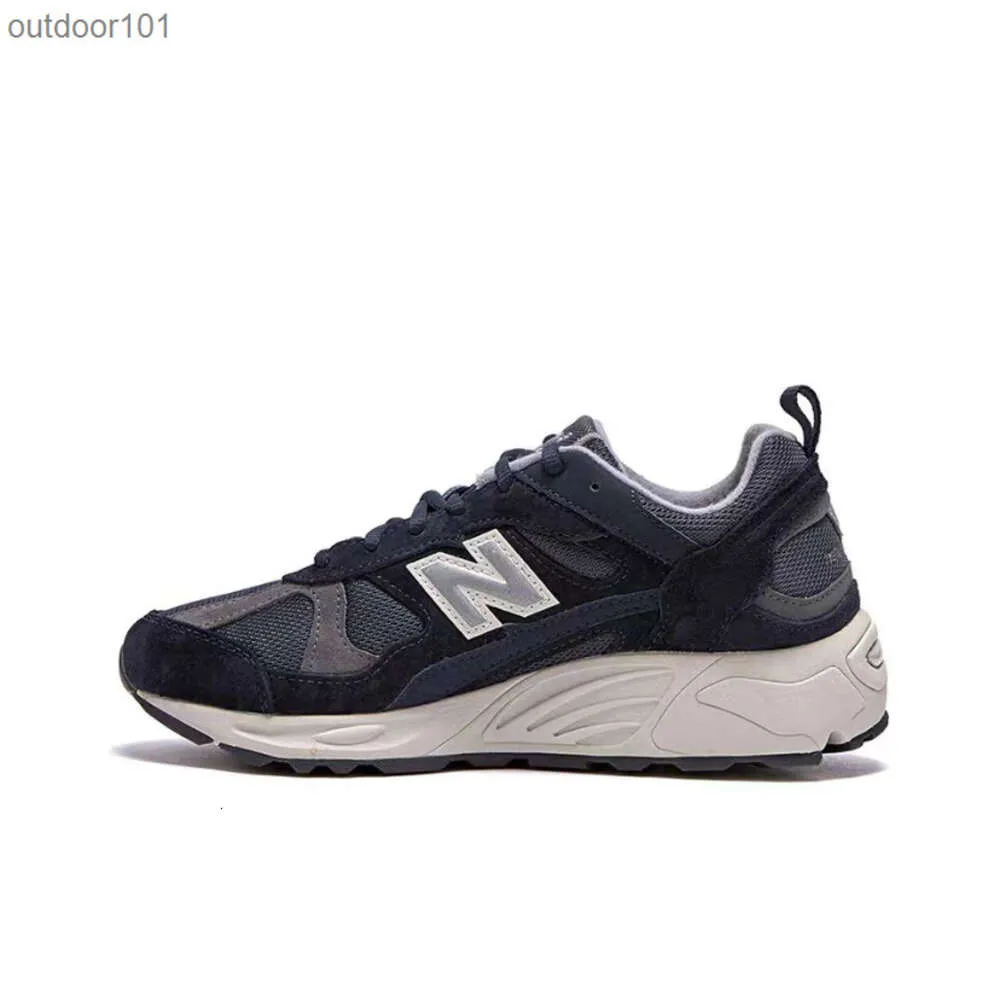 2024 Autumn NB878 Suede Running Sports and Leisure Men's and Women's Dad Shoes med hög kvalitet