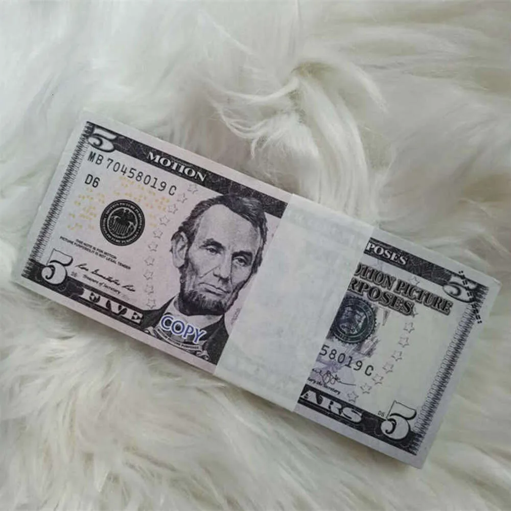 Best 3A High Pieces Package American 100 Free Bar Currency Paper Dollar Atmosphere Quality Props 1005 Money 9306p26v