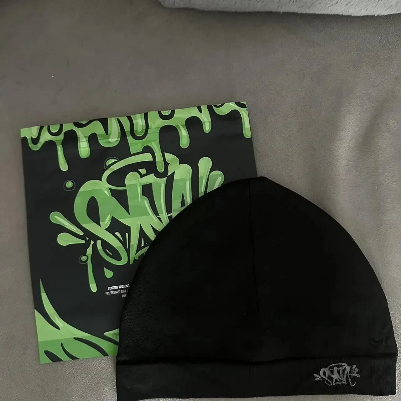 Syna Boné de corrida Syna World Skull Chapéu Tricô Syna Beanie Hat Homens Mulheres Parágrafo Qualidade Cap Y2k Gorros Quentes 240123