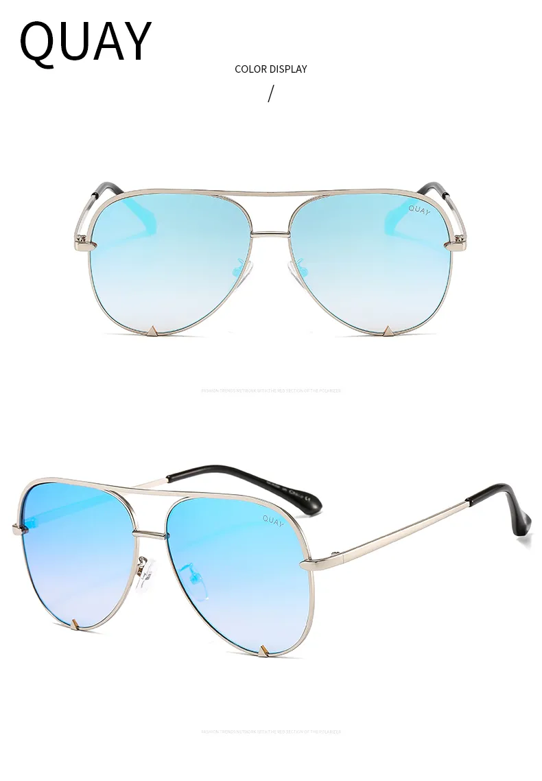 QUAY Australia High Key Sunglasses: Iconic Aviator Style  display picture 1