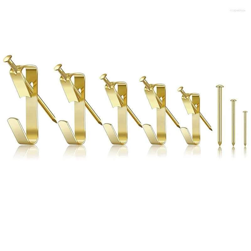 ハンガーピクチャーフックハンギングキットの黄金の壁の爪写真鏡の装飾