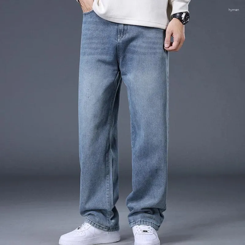 Jeans pour hommes grande taille M-6XL Denim pour pantalon ample droit à jambes larges arrivée décontractée grande livraison quotidienne