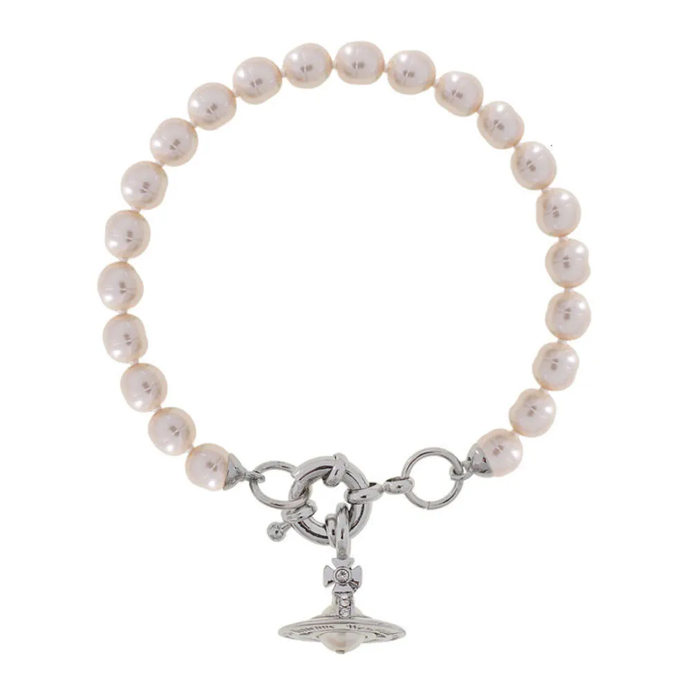 Projektantka Viviane Westwoods Vivienen High Wersja Empress Dowager Vivienne Saturn Baroque Pearl Bransoletę Nisza Temperament High-end INS589554