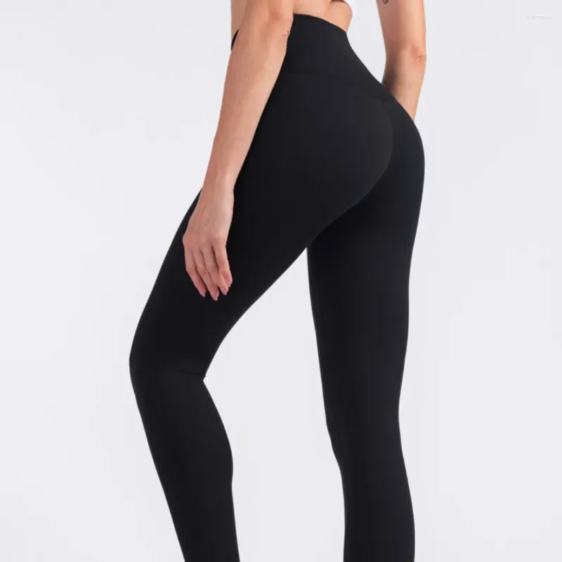 Pantalon actif de Yoga pour femmes, Leggings taille haute, Sport, Fitness, course à pied, sensation nue, costume sans couture avec poche