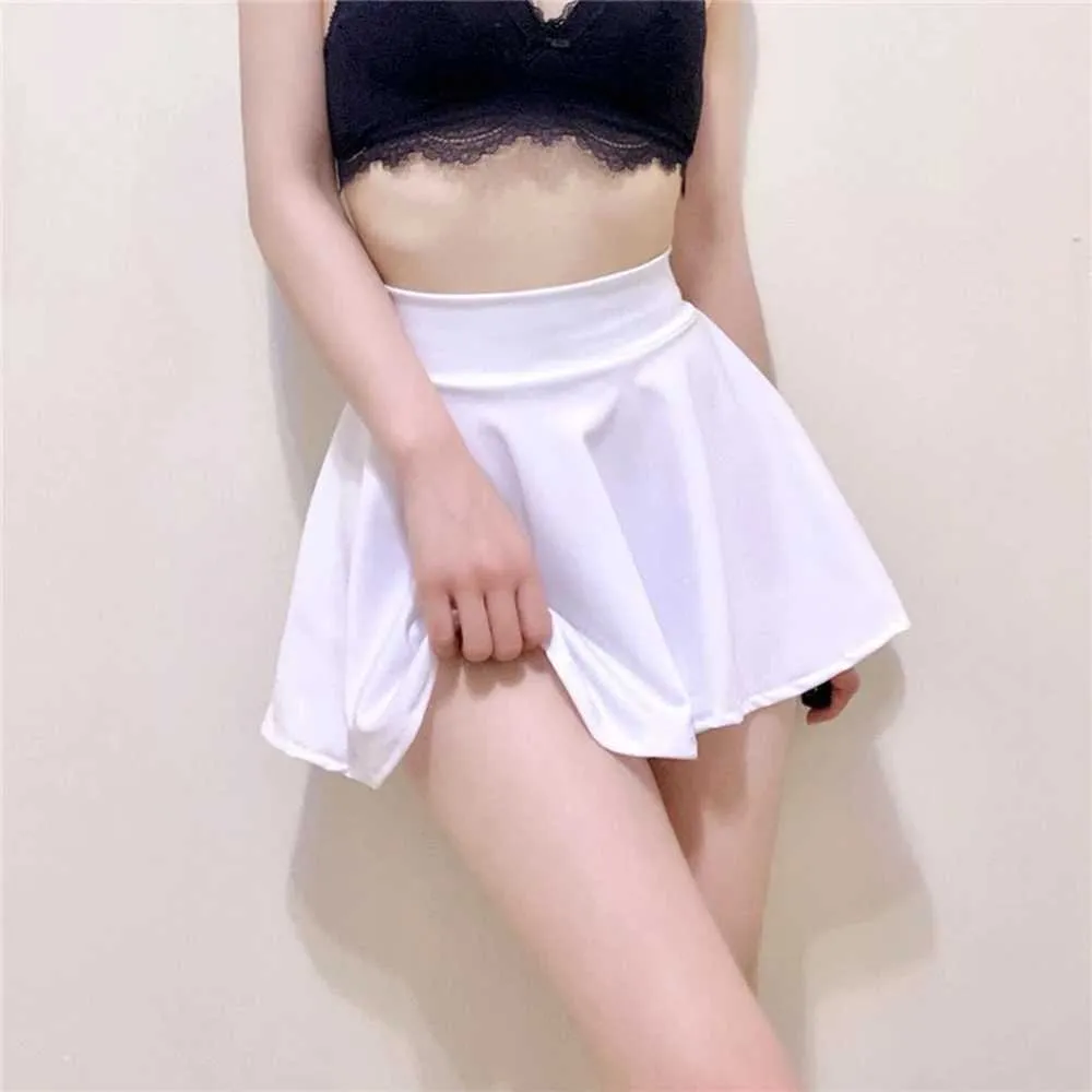 Skirts Skorts Women`s Basic Skirt Sexy Mini Pleated Skirt Red Black High Waist Short Skirt Without Lining zln240124
