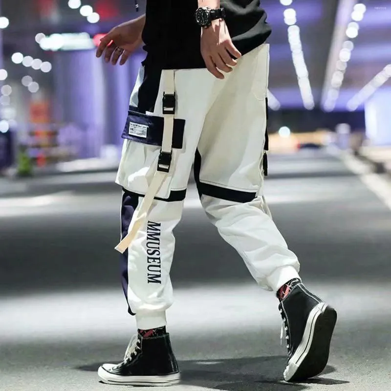 남자 바지 남성 패션 조깅하는 스포츠 캐주얼 면화화물 체육관 스웨트 팬츠 바지 긴 운동 야외 와이드 다리