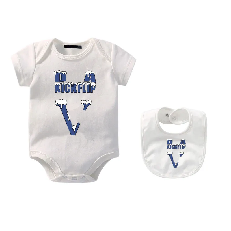 Nieuw geboren babykleding maanden kinderen rompers l ontwerpers kinderen letters onesies babymeisjes pure katoenen jumpsuit jongens luxe romper Esskids-6 cxd2401262