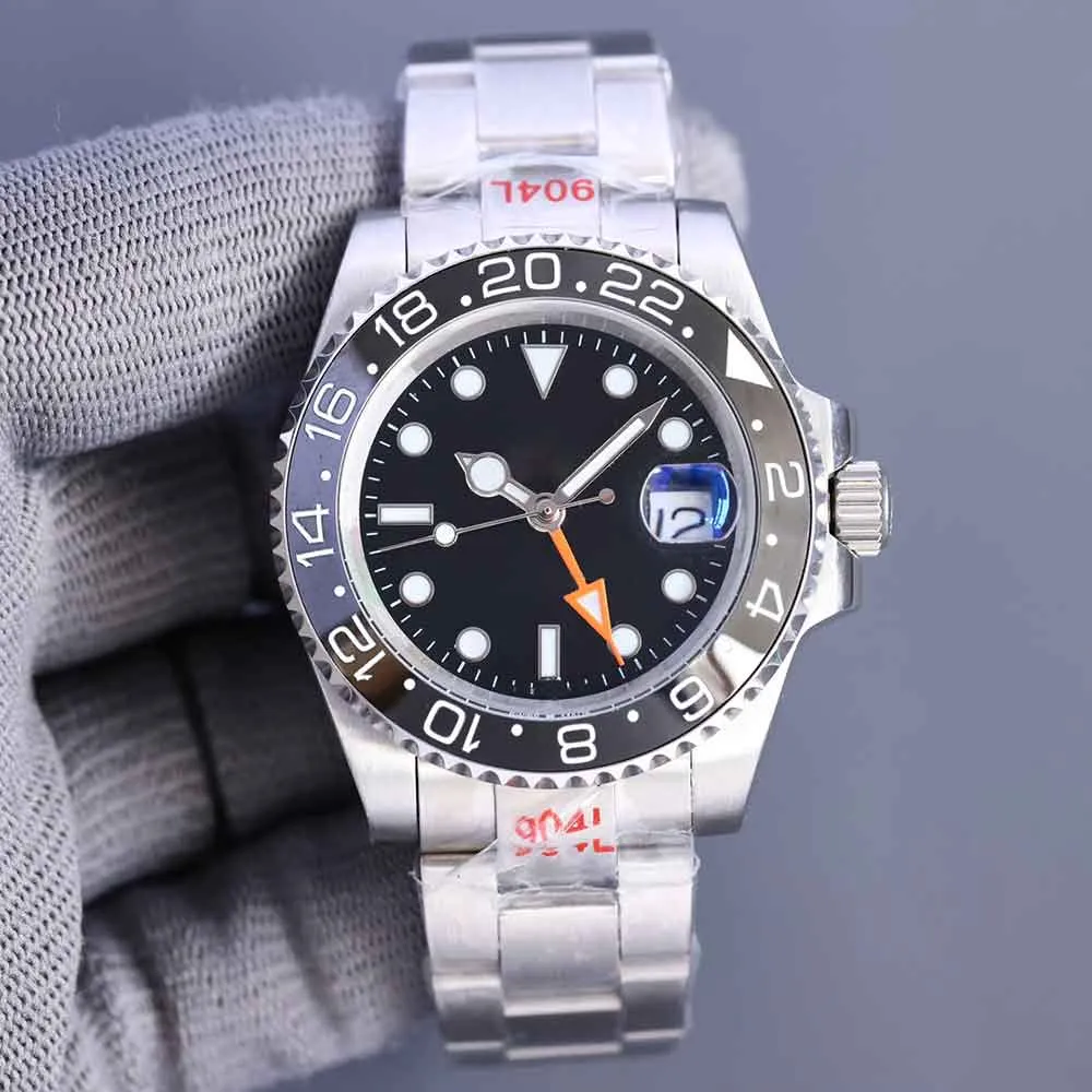 Luxe herenhorloge 40 mm keramische rand Automatisch uurwerk Mechanische horloges Roestvrij stalen band Zakelijk polshorloge Montres de luxe