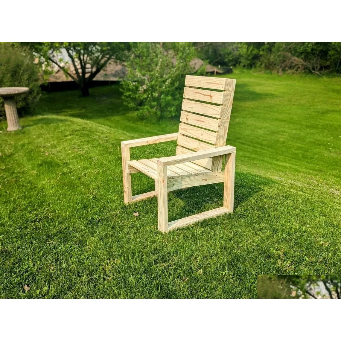 Inne meble DIY Patio krzesło obróbki drewna upuszczenie dostawy domu meble ogrodowe othpo