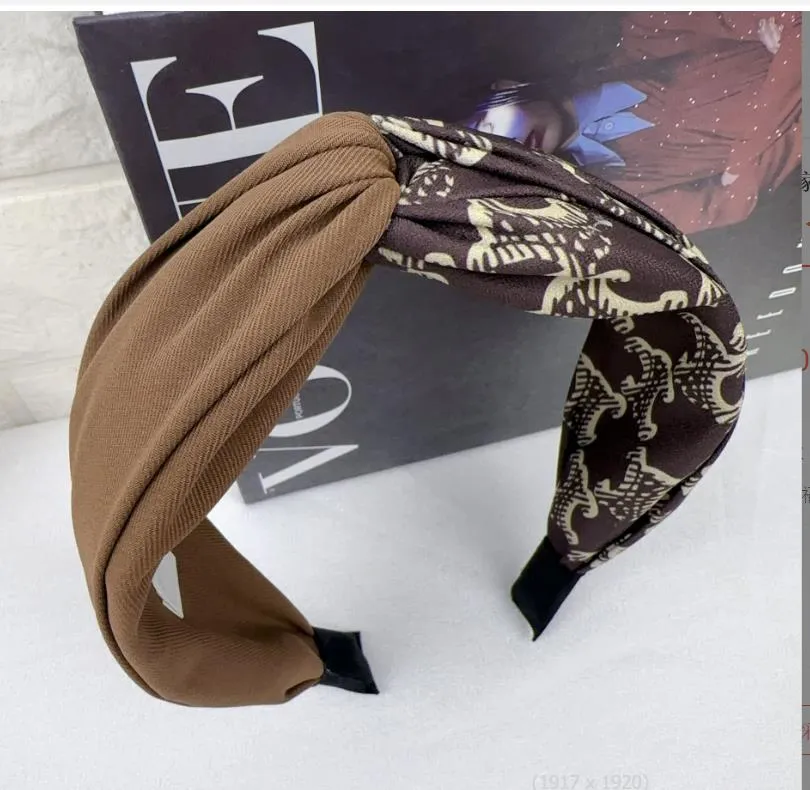 Luxe croix bandeaux tissu bandes de cheveux Bandanas pour les femmes de haute qualité concepteur bandeau bandeaux Bandana cadeau livraison directe