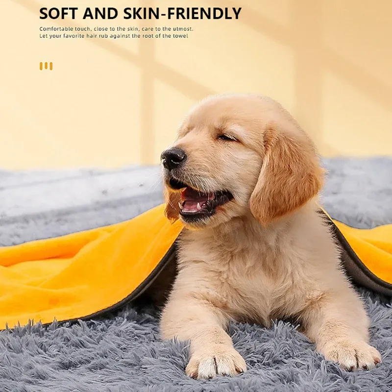 Dostarcza ręczniki kąpielowe dla psów szybkie łopatki łazienkowe kąpiel kąpiel tawel mikrofibry myjki pochłania wilgoć do kąpieli Akcesoria dla zwierząt