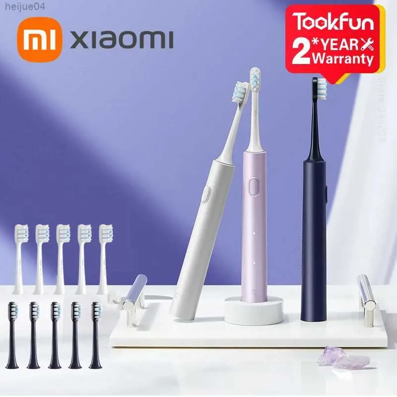 Toothbrush 2022 XIAOMI MIJIA Sonic Electric Toothbrush T302 Ultrasonic Vibrator Teeth Whitener IPX8 Water Proof Oral Hygiene Cleaner Brush