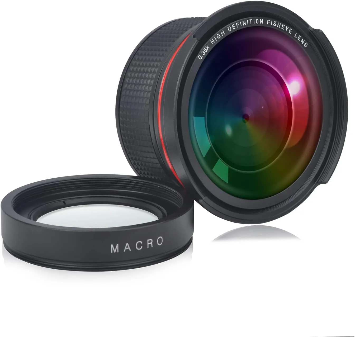 58mm 0.35x fisheye عدسة زاوية واسعة للزاوية الكنسي EOS Rebel 70d 77d 80d 90d T8i T7i T7i T6i