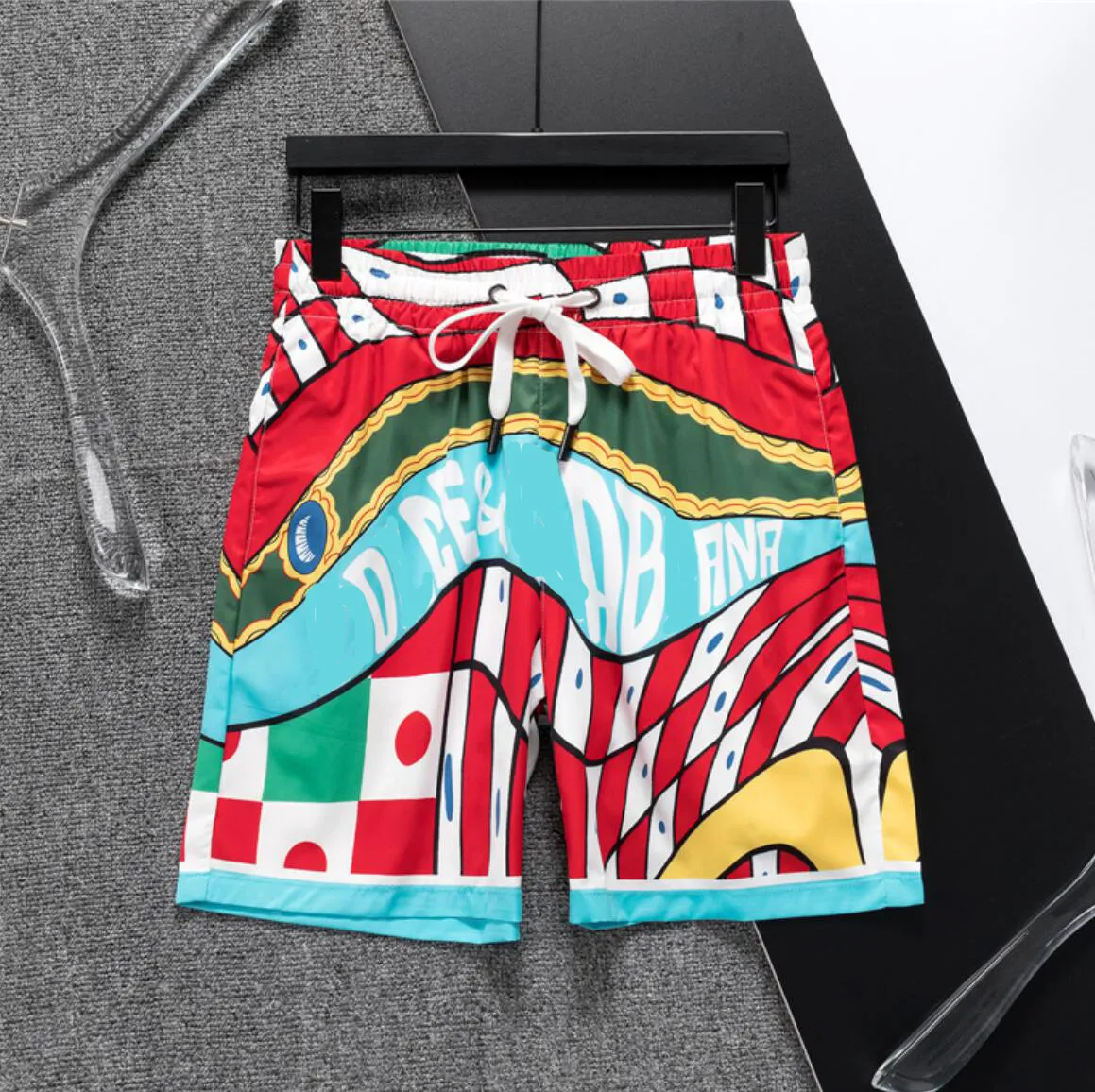 Heren strandshorts Afdrukken Herenbroeken Zomerstrand Surfen Los huis Sneldrogend Sport Herenshorts Broek Zwembroek