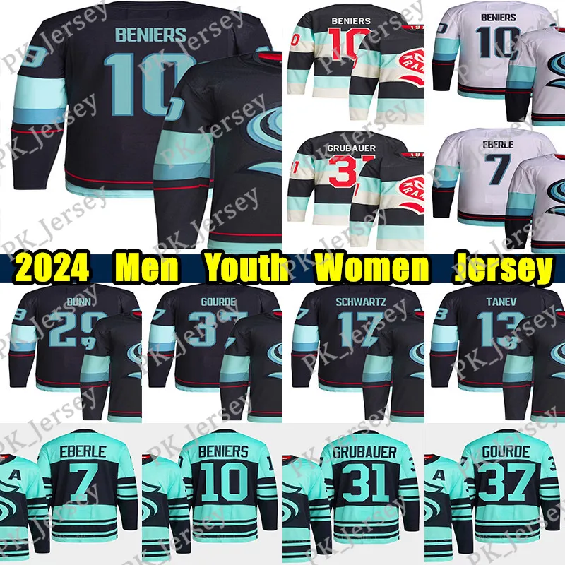 #10 Matty Beniers Winter Classic Hockey Jersey #31 Philipp Grubauer Eberle Yanni Gourde Jaden Schwartz Jared McCann Yamamoto Vince Dunn Oliver Bjorkstrand 유니폼