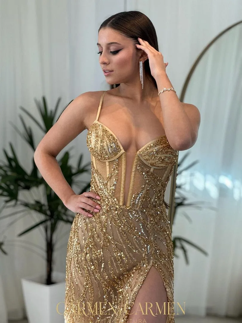 gold sweatshirt dress Darcy Terry Sweatshirt Dress – Retrofete main image 0
