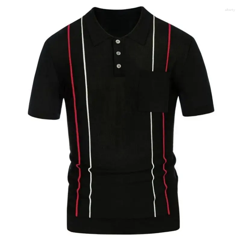 Polos de hombre Camiseta de manga corta 2024 Solapa de verano Clásico Simple Casual Tamaño grande