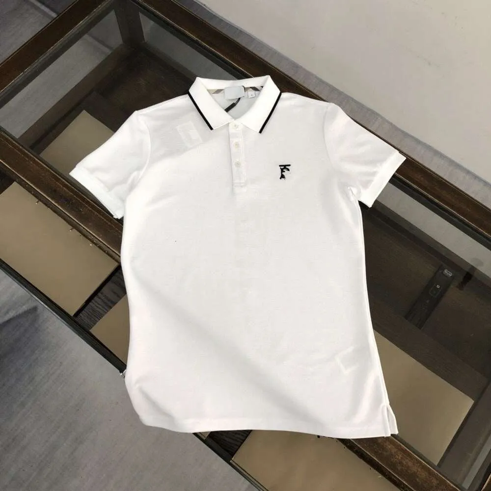 Polo skjorta män designer t skjortor män kvinnor mode bokstäver broderi grafisk tee casual lös kort ärm lapel topp bomull stor storlek tee