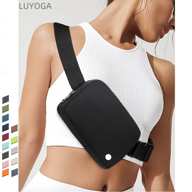 Sacs de Yoga en plein air, sac de taille en Nylon et étanche, sacs à bandoulière de sport et de course à pied, LU-798