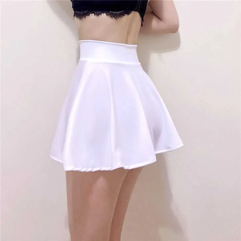 Skirts Skorts Women`s Basic Skirt Sexy Mini Pleated Skirt Red Black High Waist Short Skirt Without Lining zln240124