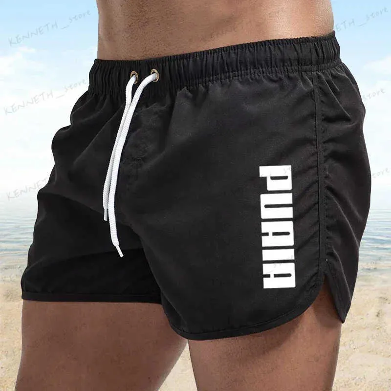 Men's Shorts New Hot Summer Swim Trunks Sport Gym Running Shorts Male Beachwear Luxury Beach Shorts Quick Dry Mens Siwmwear Board Briefs T240126