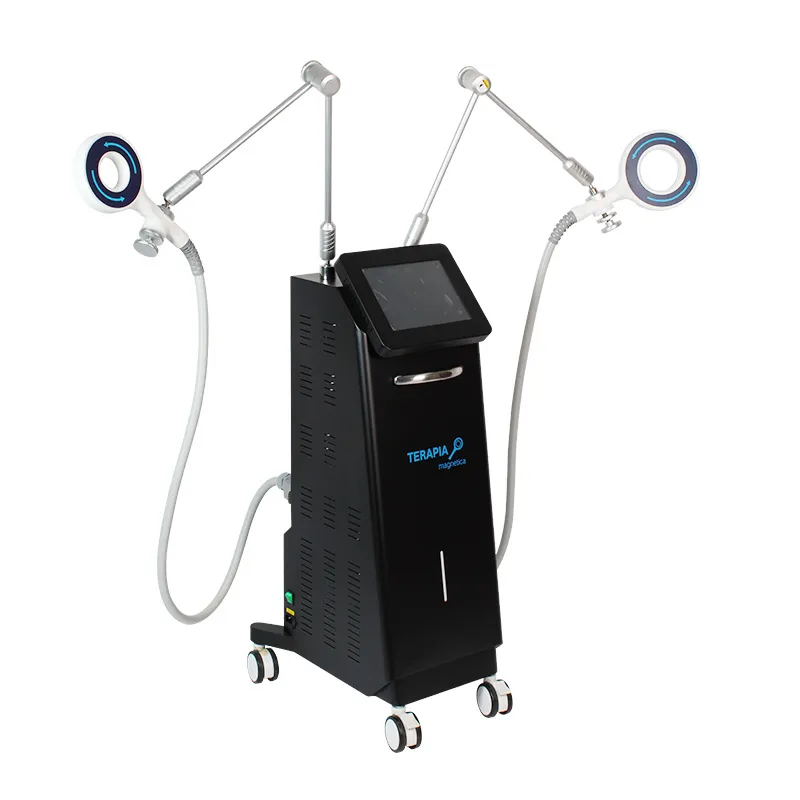 Partihandel Standing Magnet Therapy Dual Handle 6T Intensity Physio Magnetic Machine for Health Care Dubbel handtag smärtlindring