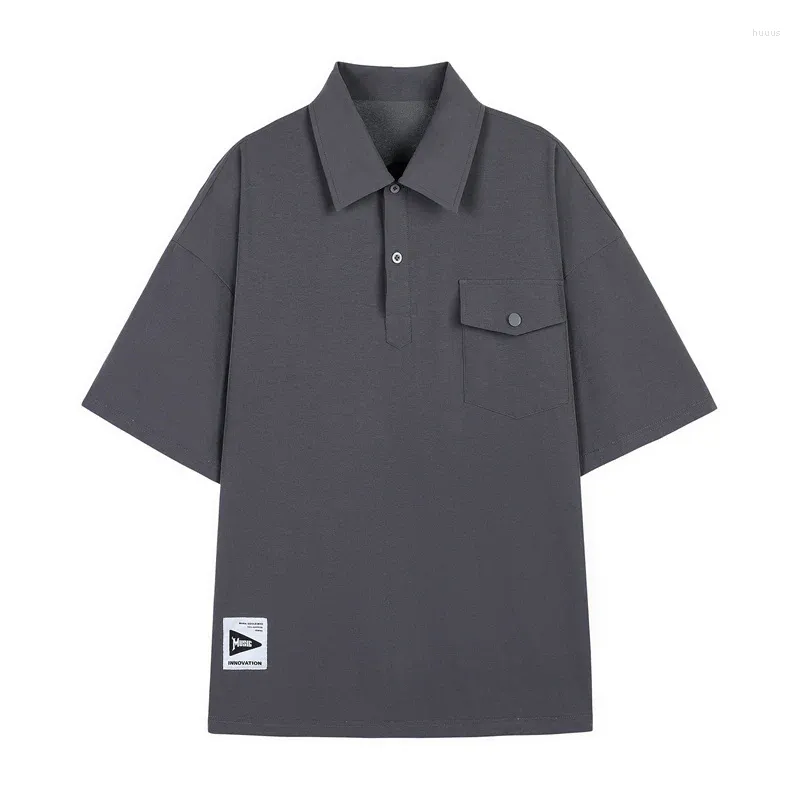 Polo da uomo Casual 2024 Estate Manica corta Solido Verde Polo Camicia di marca Abiti di moda per uomo Oversize 4XL 5XL