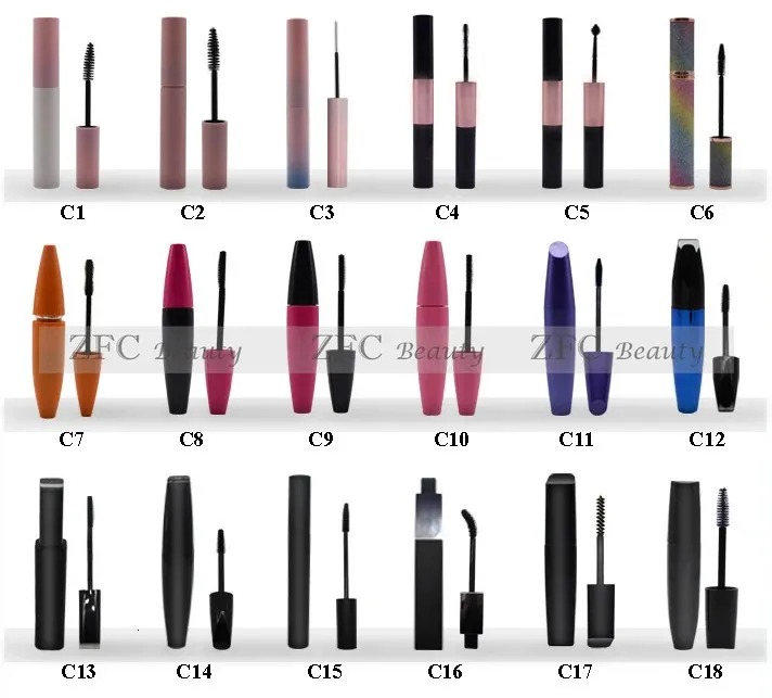 Imprimez votre Mascara crème imperméable à l'eau, boucles épaisses, noir, marron, sourcils, mélange personnalisé, bouteilles de couleurs, 240124