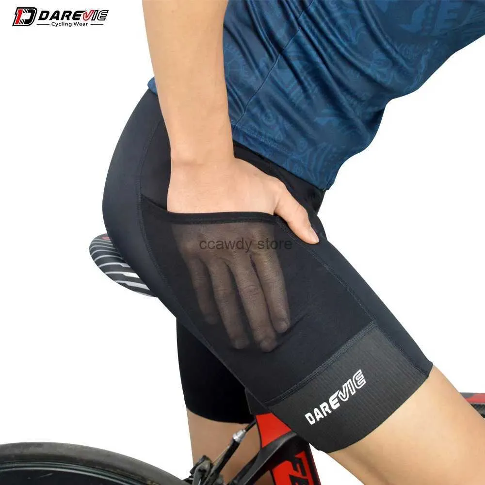 Men's Shorts DAREVIE Cycling Shorts Men With Pocket Elastic Lycra 3D Thin Padded Shockproof Cycling Short Summer Cool Cycling Shorts MTB RoadH24126