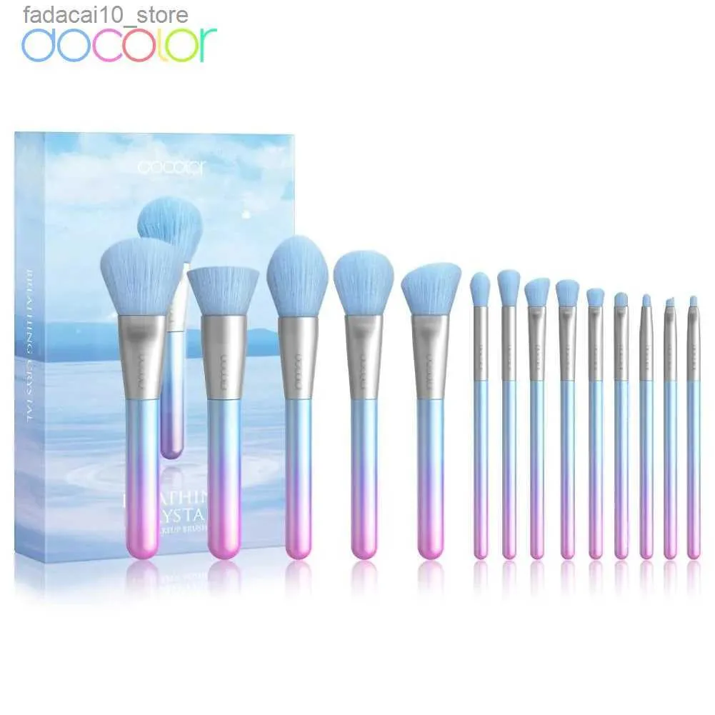 Pinceaux de maquillage Docolor 14 pièces pinceaux de maquillage ensemble fard à paupières poudre fond de teint correcteur cosmétique professionnel brosse maquillage mélange outils de beauté Q240126