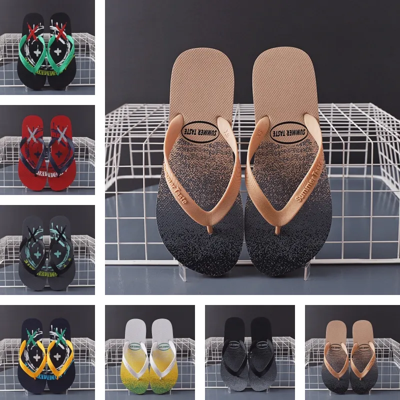 Designer kvinnor strand tofflor sandaler flip flops bilder för kvinna damer sommar avslappnad mode lyx klassisk platt läder fasta hem mlues skor