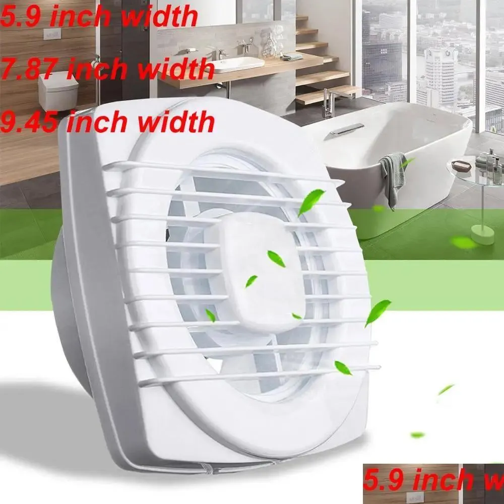 Ventilateurs 220V 4/6/7 pouces Silence ventilant fort ventilateur d'extraction d'échappement pour fenêtre mur salle de bains toilette cuisine monté 110/150/180Mm Dr Dhhez