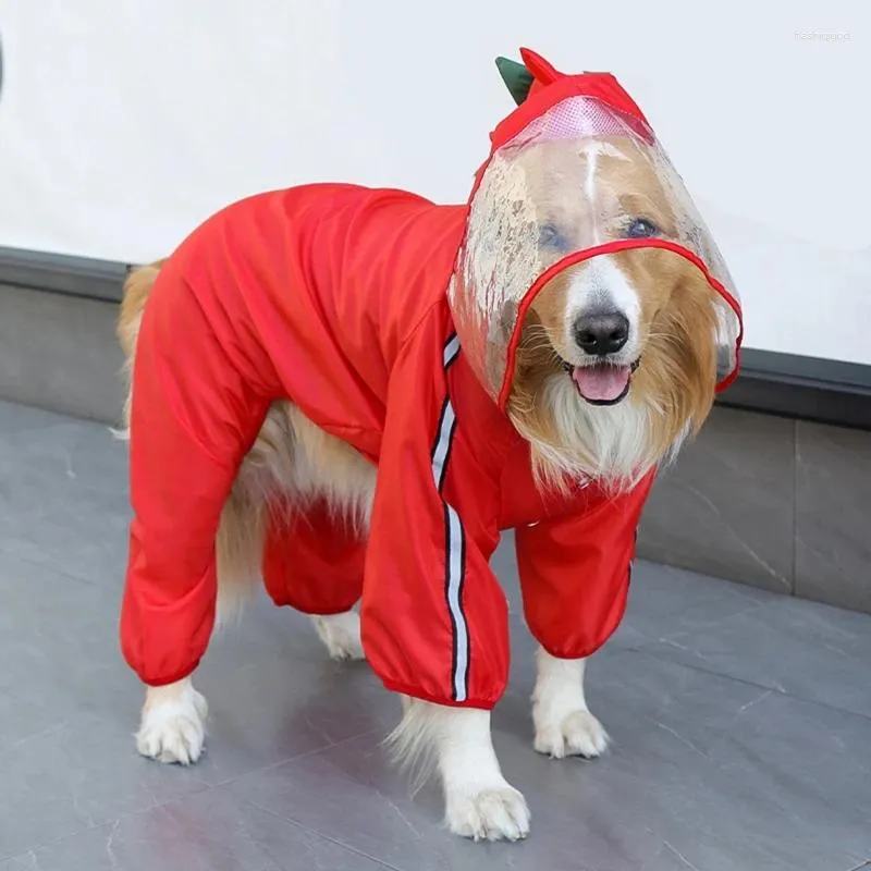 Dog Apparel Lovely Windproof And Rainproof Puppy Hoodies For Jacket Multi-size Pet Rainwear