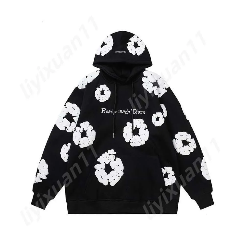 Grinalda Hoodies Flor Co Marca Camisola Pessoas Livres Designer Sweatsuits Lágrimas Jaqueta Demin Branco Kapok Tidal Hoodie 6445