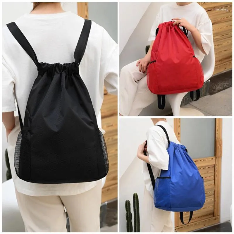 Shopping Bags Sports Drawstring Backpack Sport Fitness Travel Outdoor Sackpack Women And Men Large Capacity Gym Swim Beach Basketball Bag