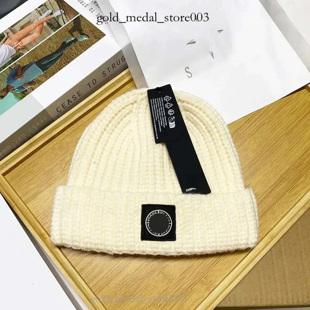 Stone Designer Knit Cap Europe et États-Unis Hot Hat Matériau en coton Coupe-vent Chaud Taille moyenne Emballage de boîte-cadeau en option 390 240