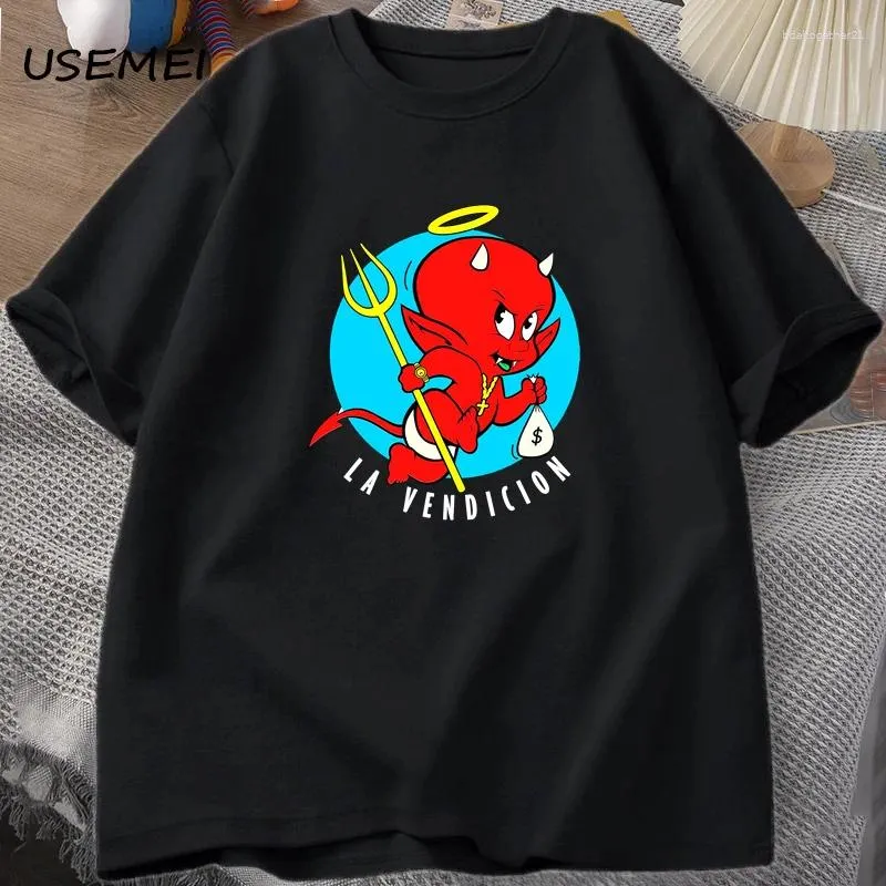 Herr t shirts unisex la vendicion t-shirt mafia del amor tshirt män kvinnor musik o nack t-shirts manlig harajuku toppar streetwear bomull tees