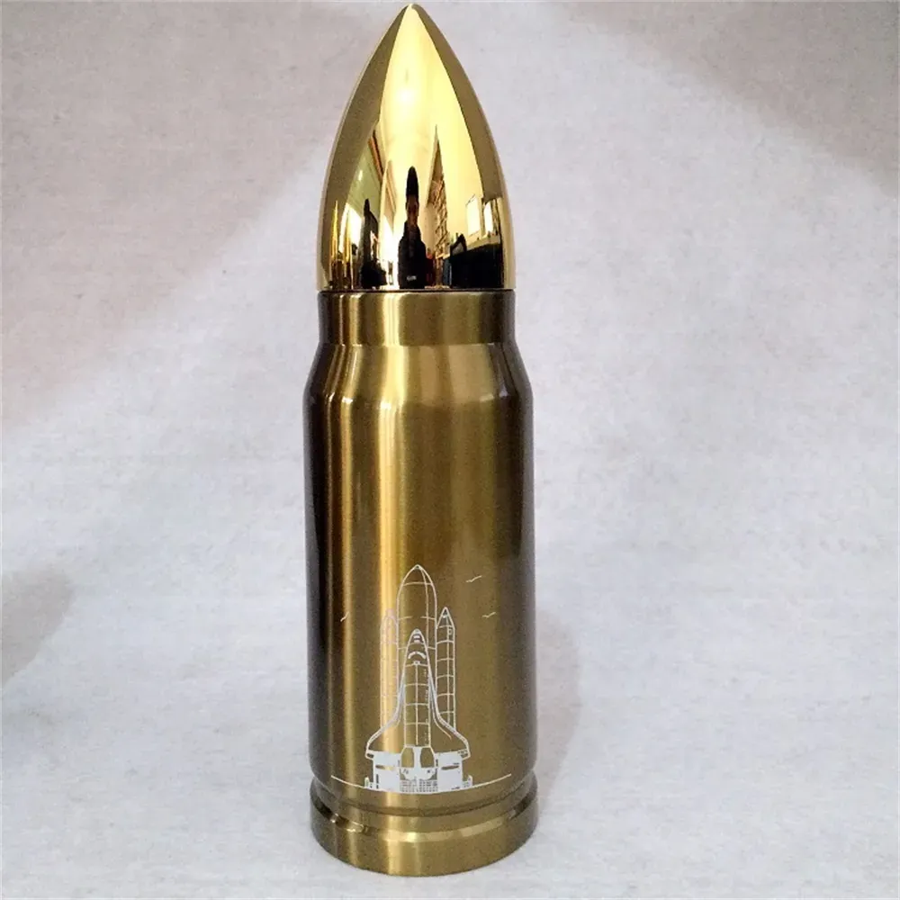 350 ml Bullet Tumbler Stainless Steel Water Bottle Vacuum Insulated Cup Creatived Gifts Can Customize Logo with Lid